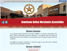 Tablet Screenshot of downtownbelton.com